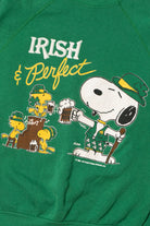 Vintage "Irish & Perfect" Snoopy St. Patrick's Day Sweatshirt