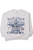 Vintage 1994 Dallas Cowboys "Back 2 Back Super Bowl Champions" Sweatshirt