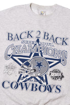Vintage 1994 Dallas Cowboys "Back 2 Back Super Bowl Champions" Sweatshirt
