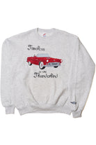 Vintage "Timeless Thunderbird" Hand Embroidered Cross Stitched Sweatshirt