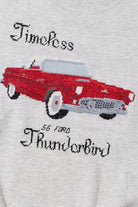 Vintage "Timeless Thunderbird" Hand Embroidered Cross Stitched Sweatshirt
