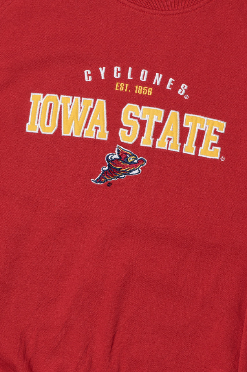 Vintage Iowa State Cyclones Mascot Color Block Sleeve Sweatshirt