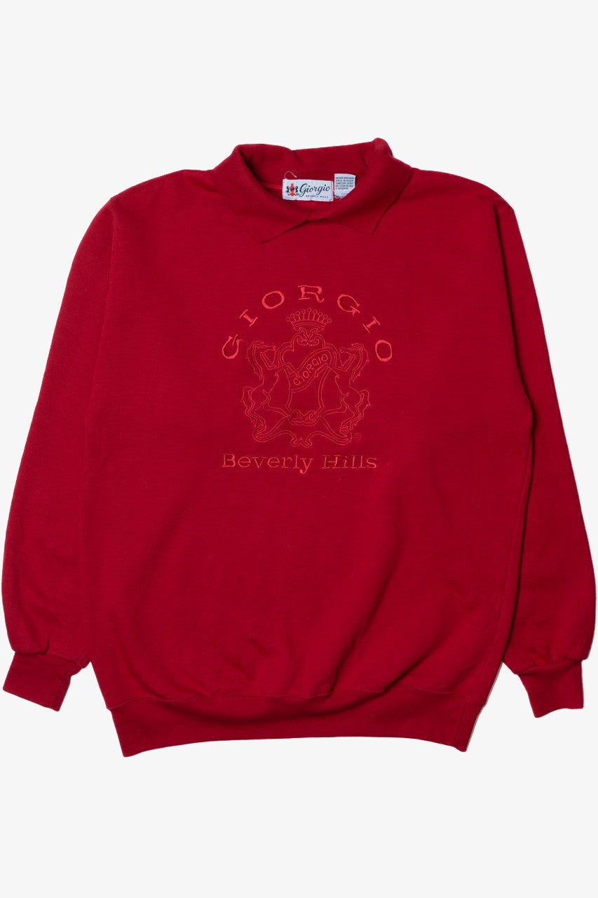 Vintage "Giorgio Beverly Hills" Embroidered Logo Sweatshirt