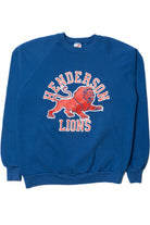 Vintage "Henderson Lions" Mascot Raglan Sweatshirt