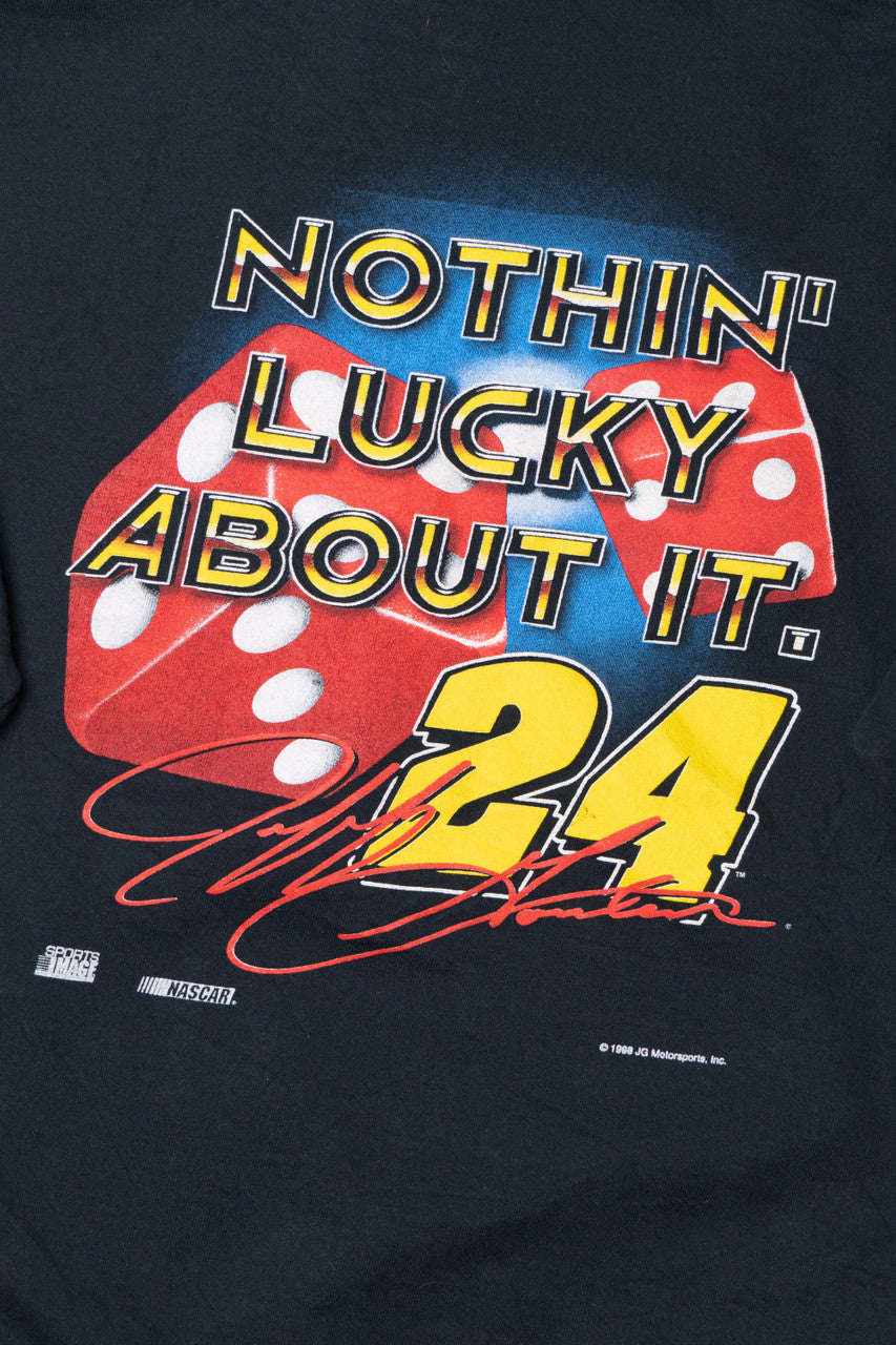 Vintage 1998 Jeff Gordon "On A Winning Roll" NASCAR Front/Back Print Sweatshirt