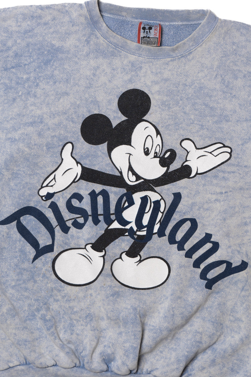 Vintage "Disneyland" Mickey Mouse Acid Wash Sweatshirt