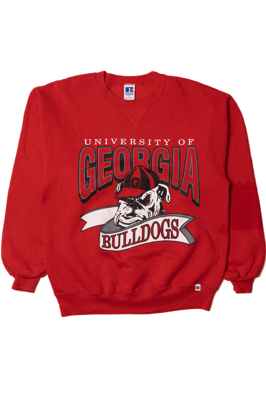 Vintage "University of Georgia Bulldogs" Russell Athletic Sweatshirt
