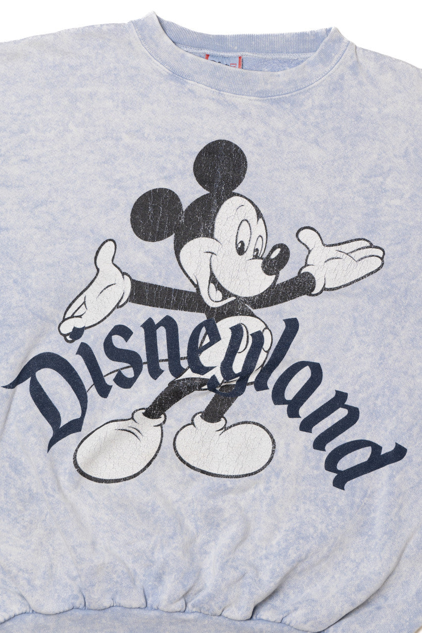 Vintage "Disneyland" Mickey Mouse Acid Wash Sweatshirt 9890
