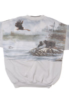 Vintage Eagle And Bears Nature All Over Print Sweatshirt