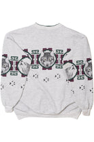 Vintage "Minnesota" Wolves Wraparound Print Art Unlimited Sweatshirt