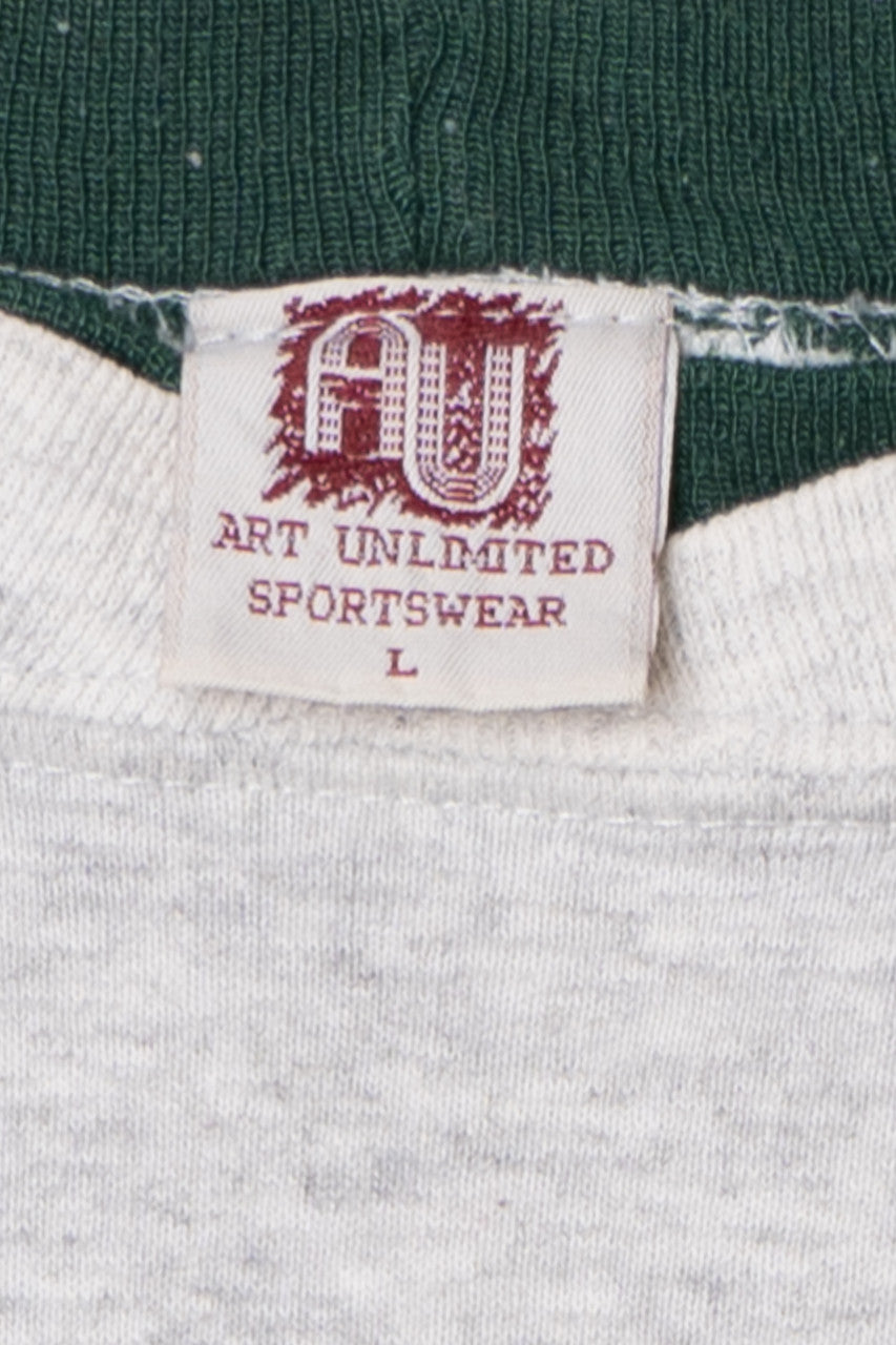 Vintage "Minnesota" Wolves Wraparound Print Art Unlimited Sweatshirt