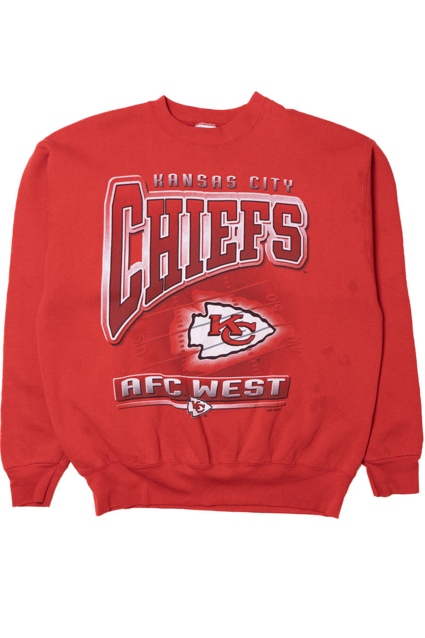 Vintage 1996 "Kansas City Chiefs" AFC West Footbal Sweatshirt