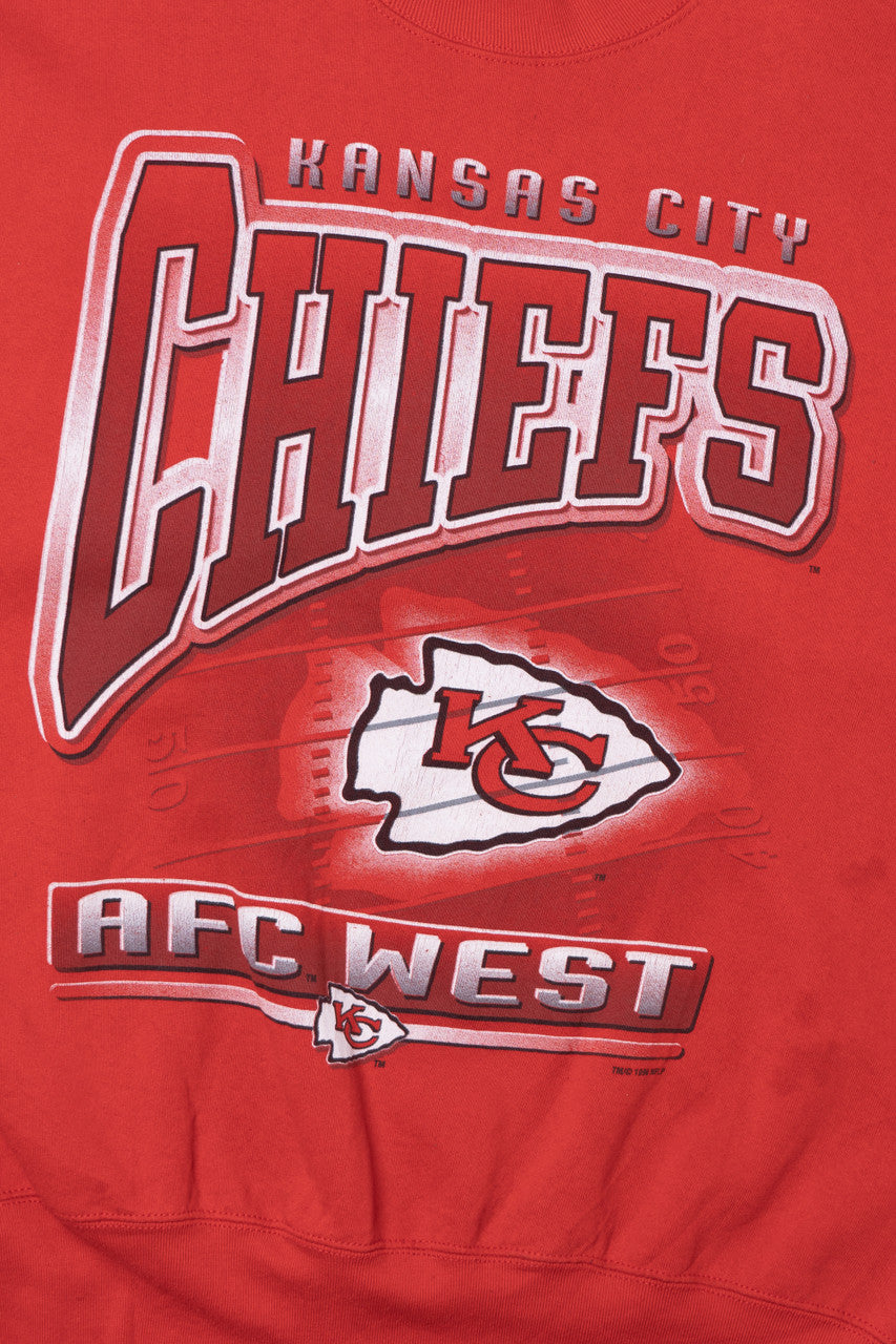 Vintage 1996 "Kansas City Chiefs" AFC West Footbal Sweatshirt