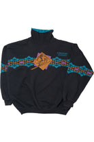 Vintage 1994 "Purgatory Colorado" Skiing Wraparound Print Turtleneck Sweatshirt