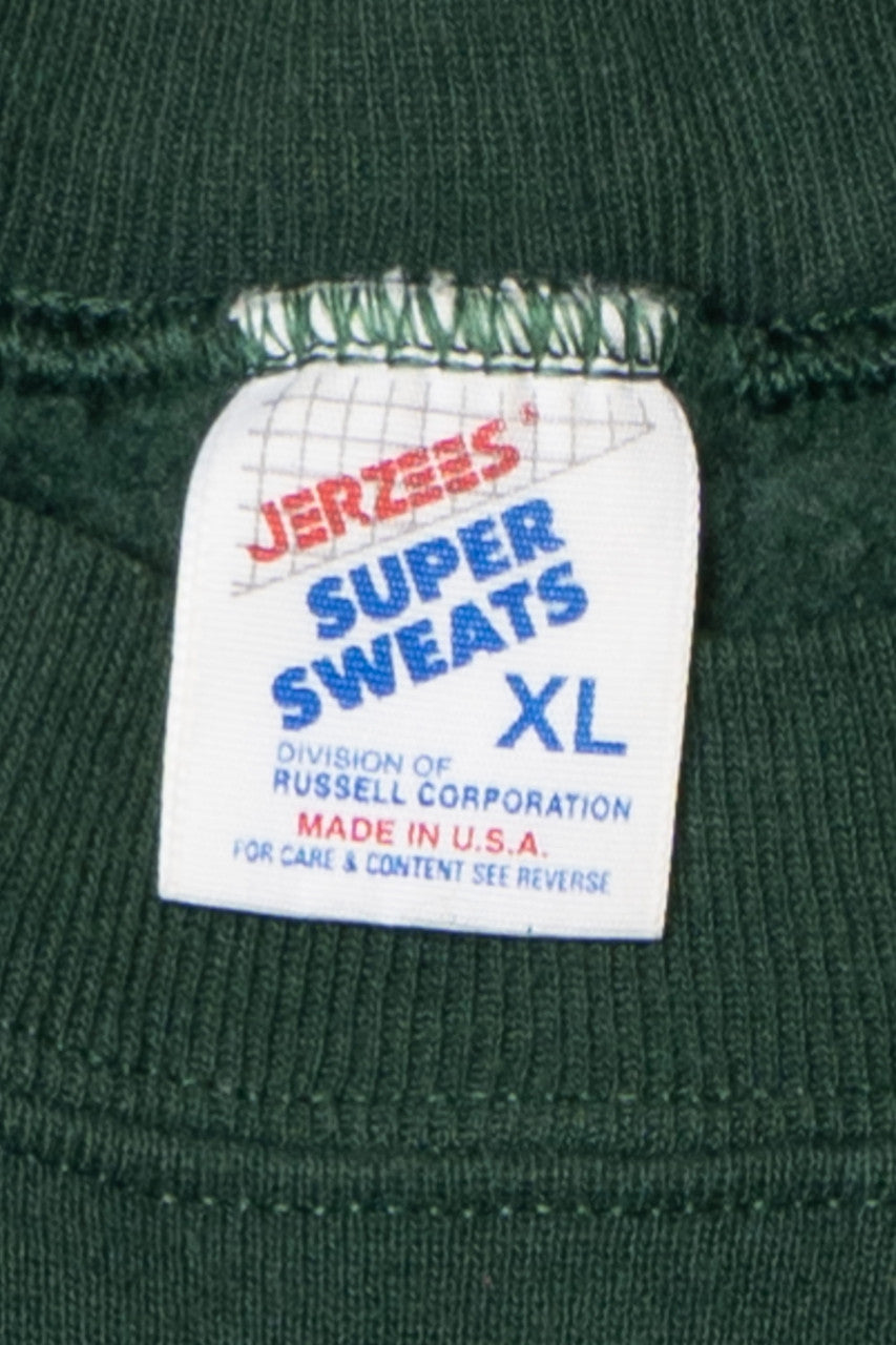 Vintage "Iowa XL" Dark Green Jerzees Sweatshirt