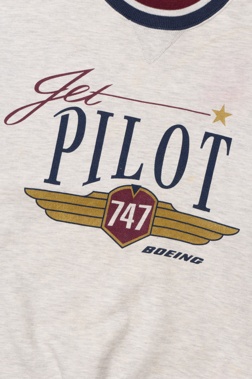 Vintage "Jet Pilot" 747 Boeing Sweatshirt