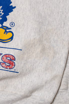Vintage University of Kansas Jayhawks Mascot "KANSAS" Spellout Sweatshirt