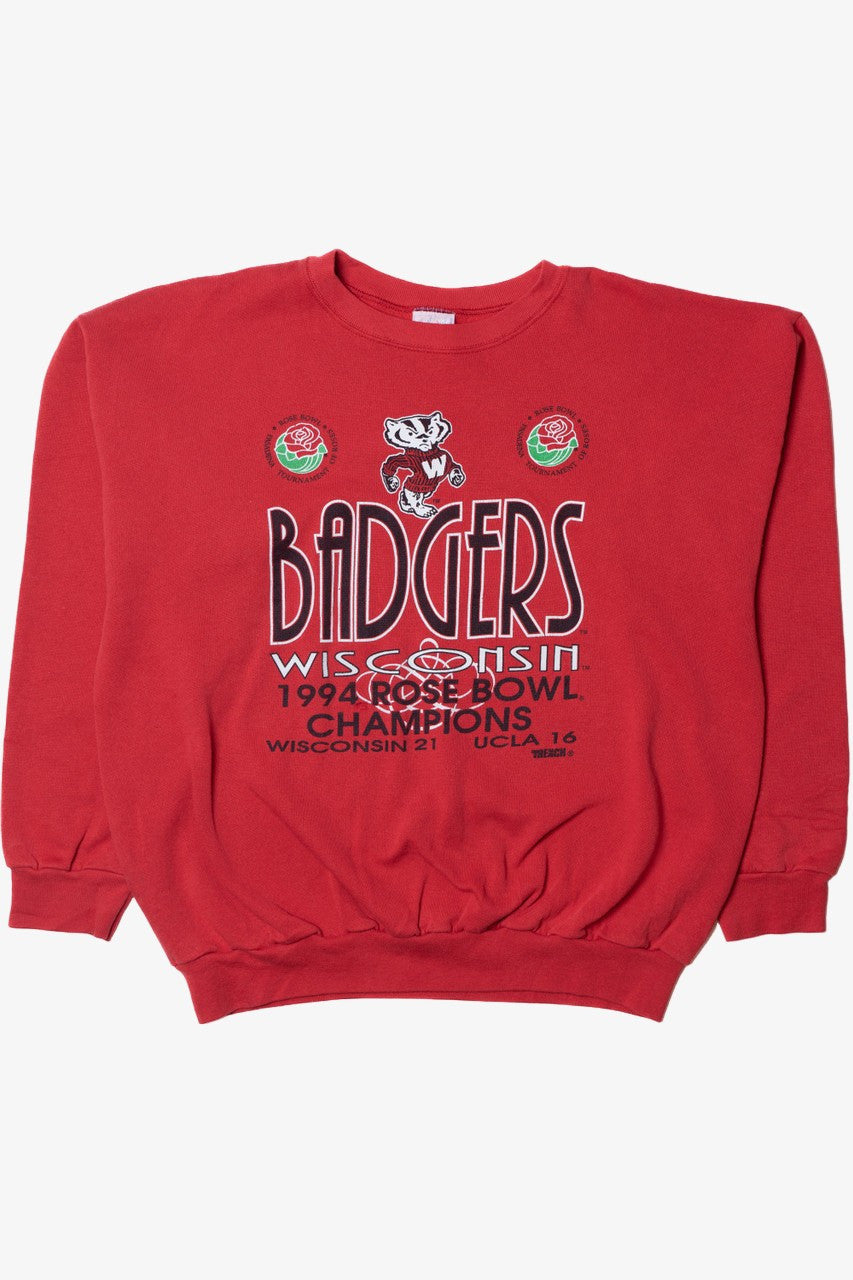 Vintage Wisconsin Badgers 1994 Rose Bowl Champions Sweatshirt