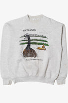 Vintage 1990 "Wetlands" Geese Sweatshirt