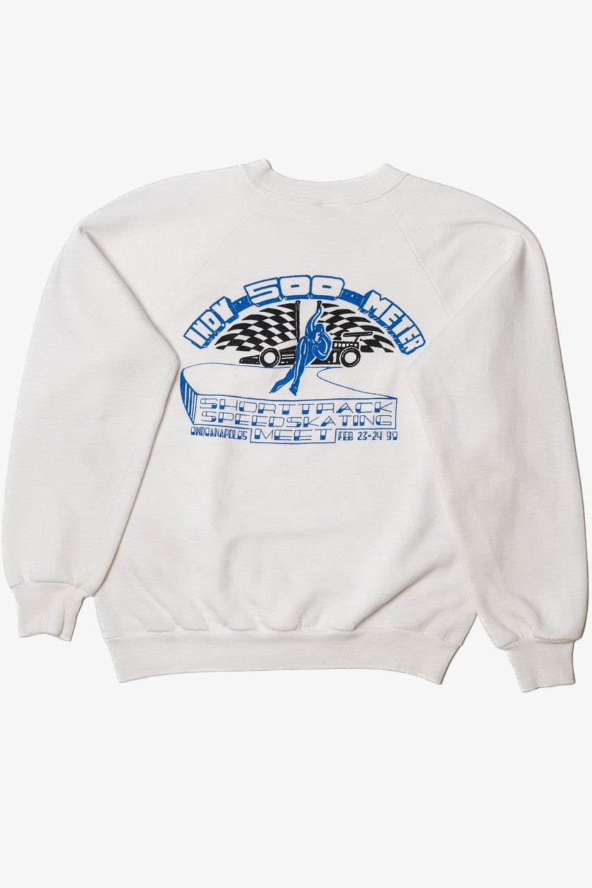 Vintage 1990 "Indy 500 Meter Speedskating" Sweatshirt