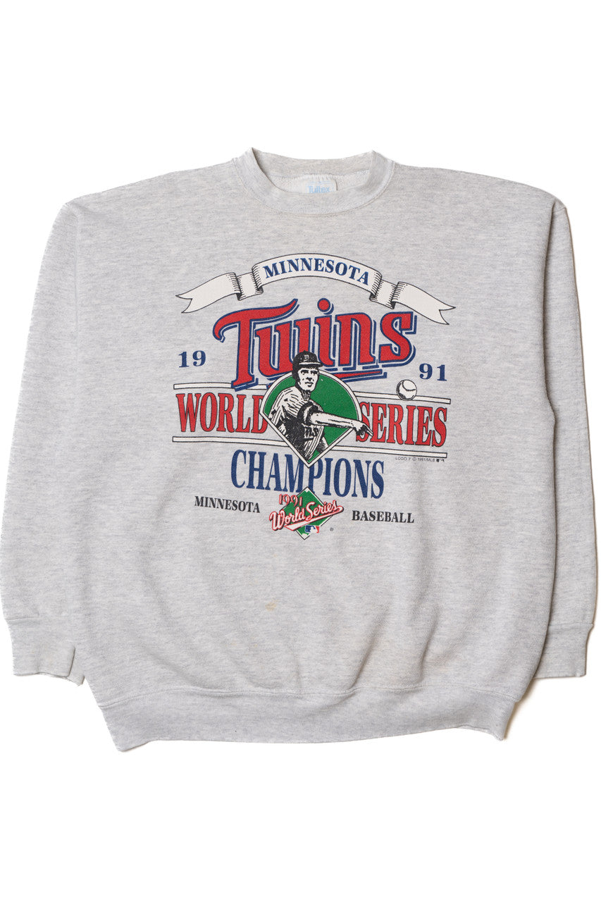 Vintage 1991 Minnesota Twins MLB World Series Champions Sweatshirt