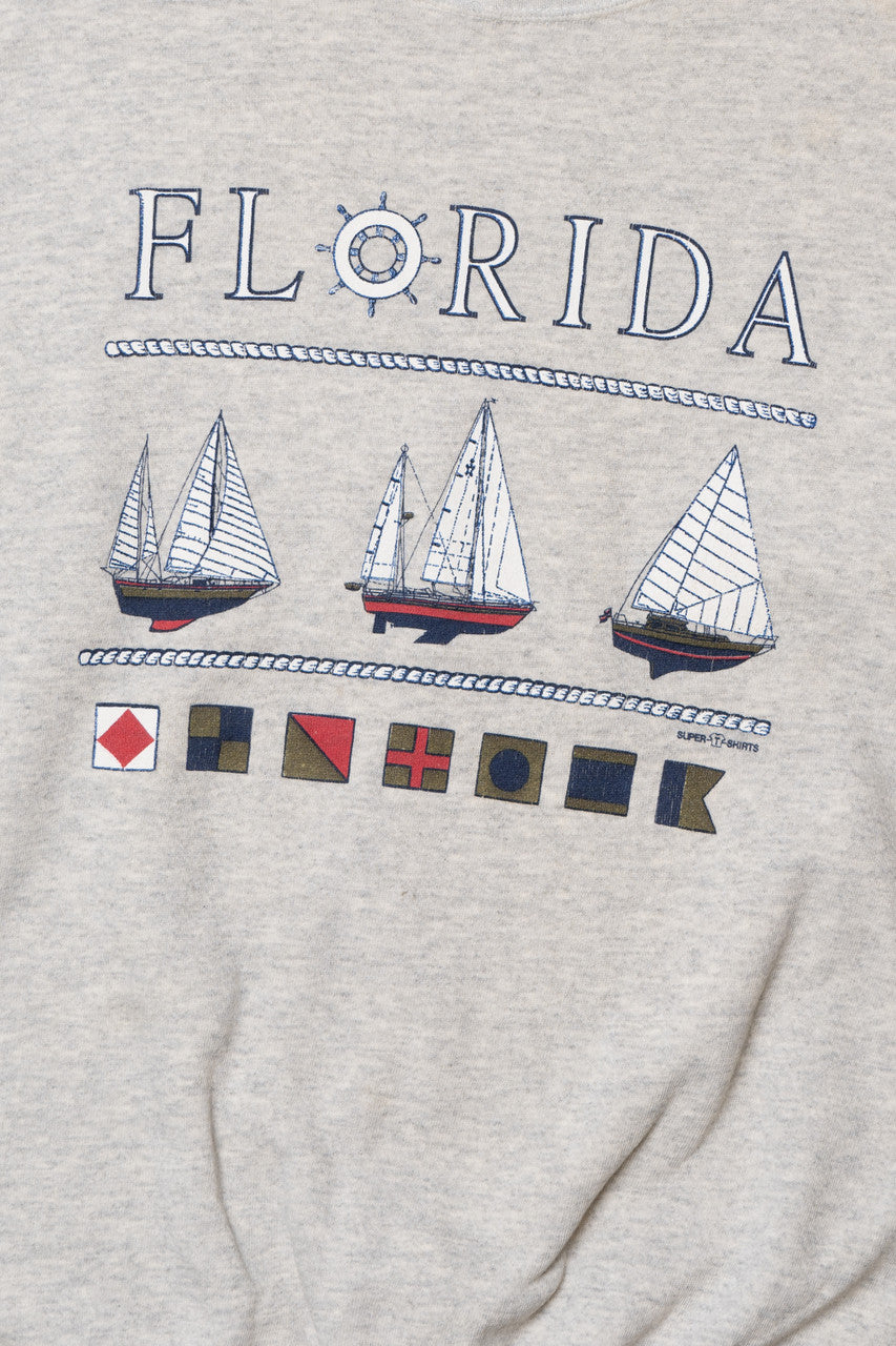 Vintage "Florida" Sailboats Sweatshirt
