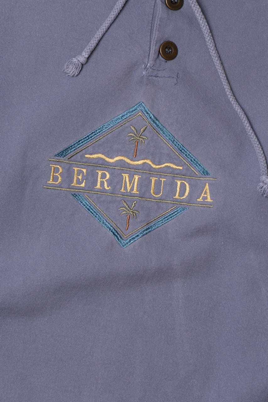 Vintage "Bermuda" Embroidered Cinch Mock Neck Sweatshirt