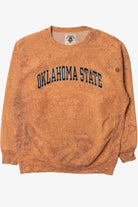Distressed "Oklahoma State" Orange Tie Dye Sweatshirt