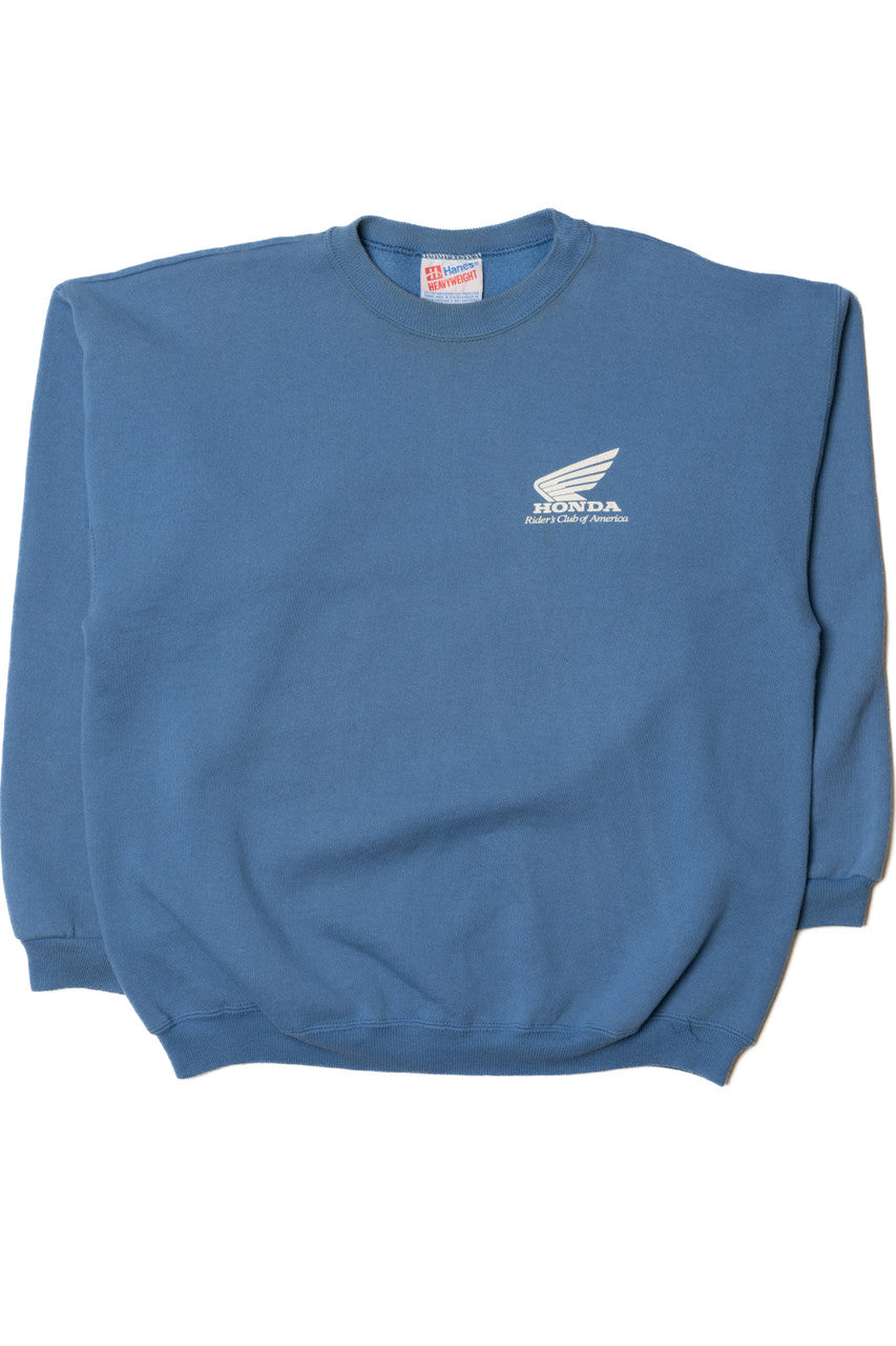 Vintage 1995 Honda National Rider's Club Of America NRCA Sweatshirt
