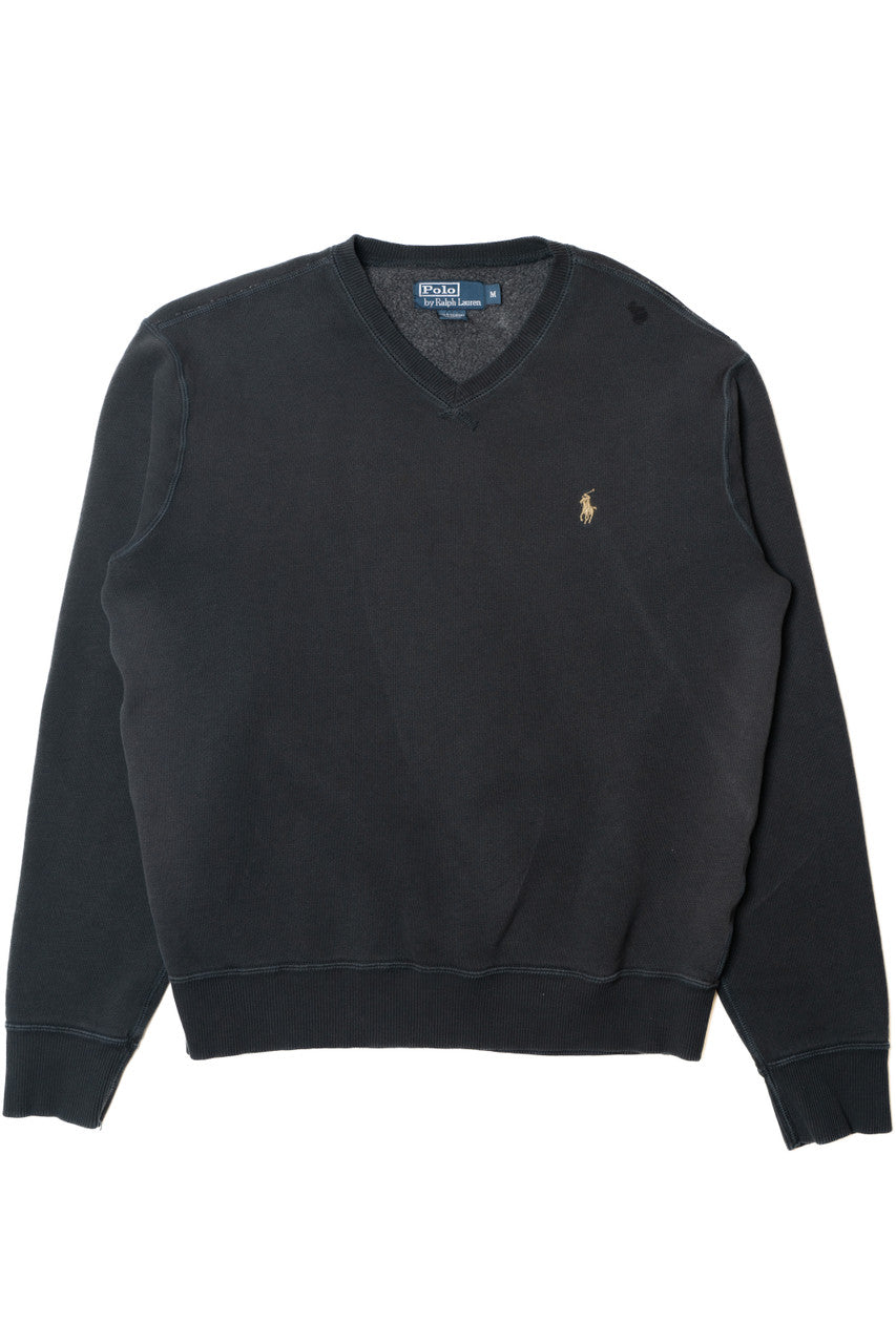 Vintage Faded V-Neck Polo By Ralph Lauren Sweatshirt
