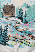 Vintage Cabin In The Woods All Over Print Sweatshirt