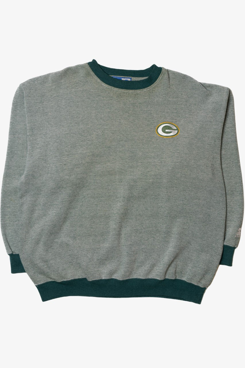 Vintage Green Bay Packers Embroidered Logo Starter Sweatshirt