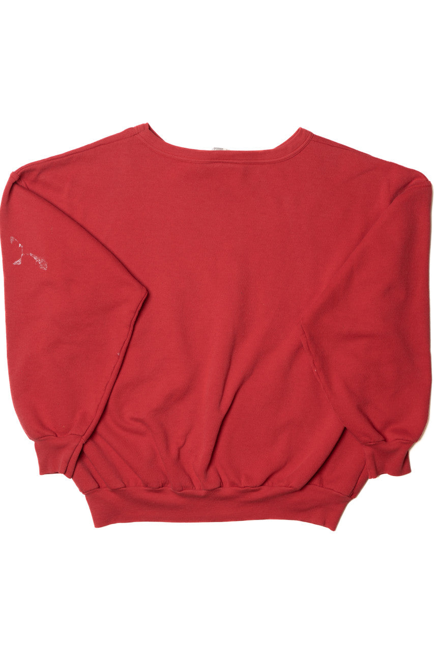 Vintage "Ski International The World Is Not Flat" Sweatshirt