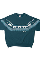 Vintage "Alaska" Polar Bear Pattern Sweatshirt