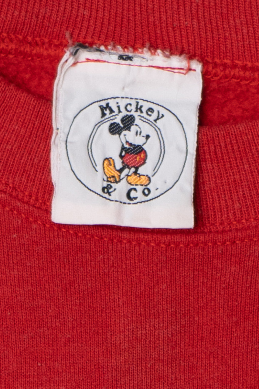 Vintage Mickey Mouse Spiral Disney Sweatshirt