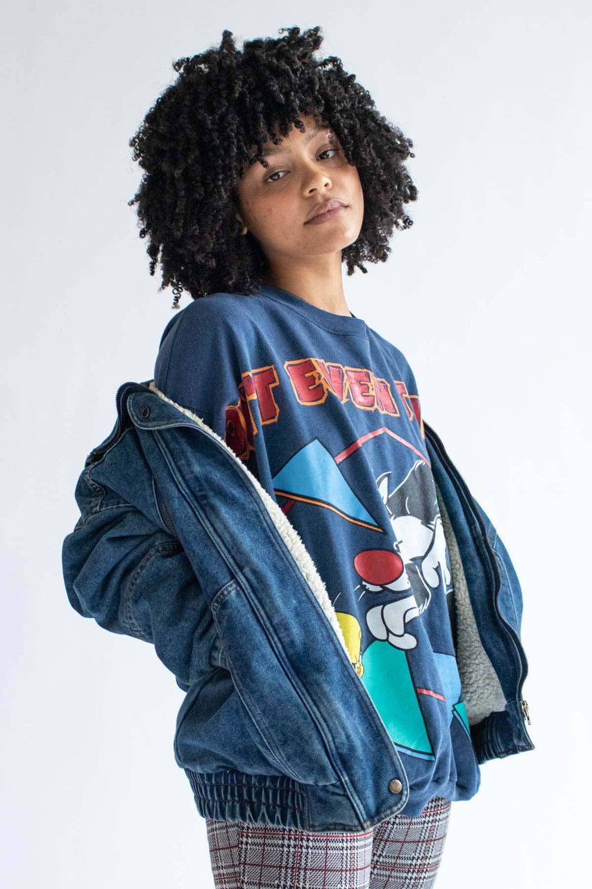 Sylvester & Tweety Dont' Even Think It Sweatshirt