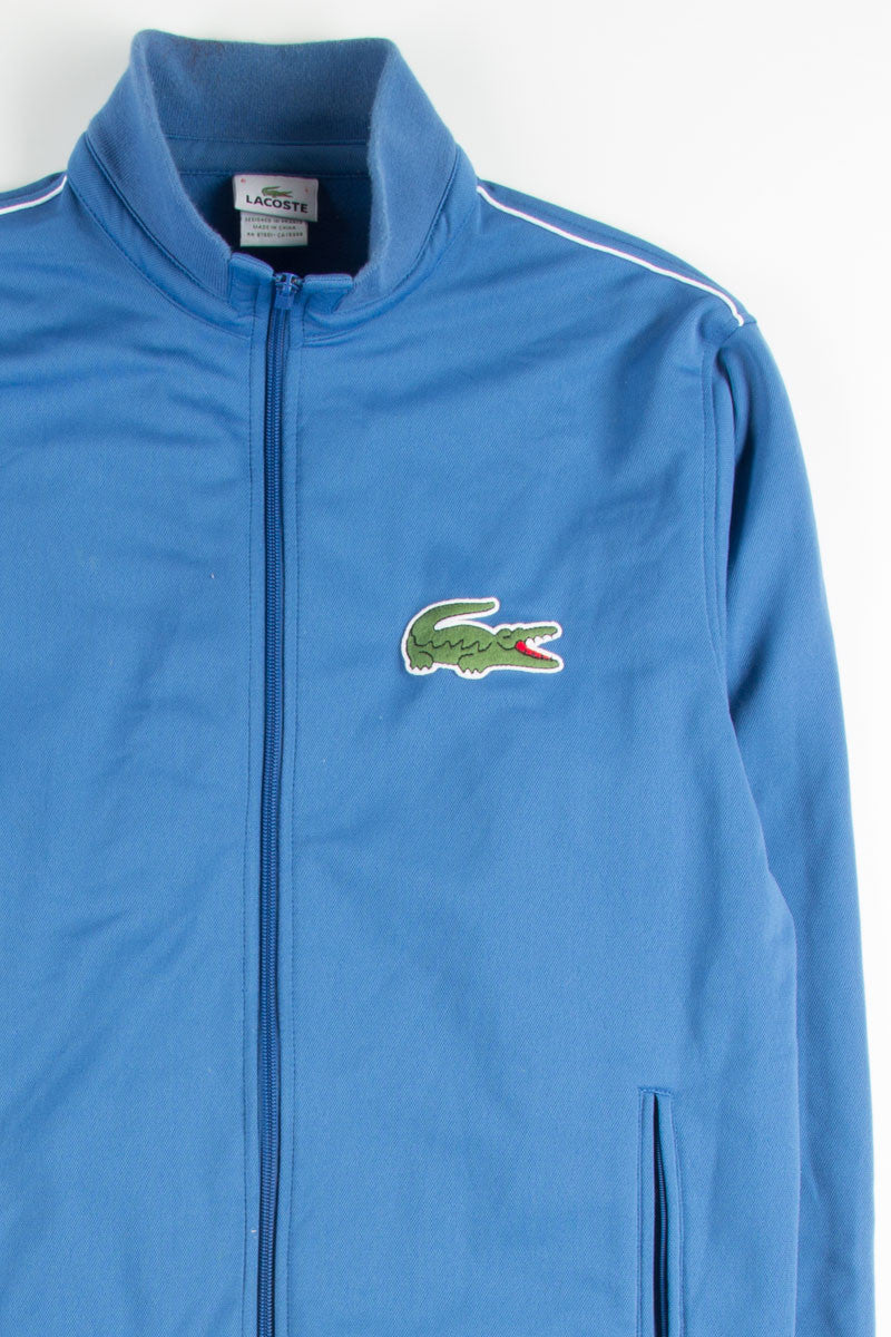 Blue Zip Up Lacoste Sweatshirt