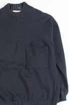 Black Pocket Sweatshirt