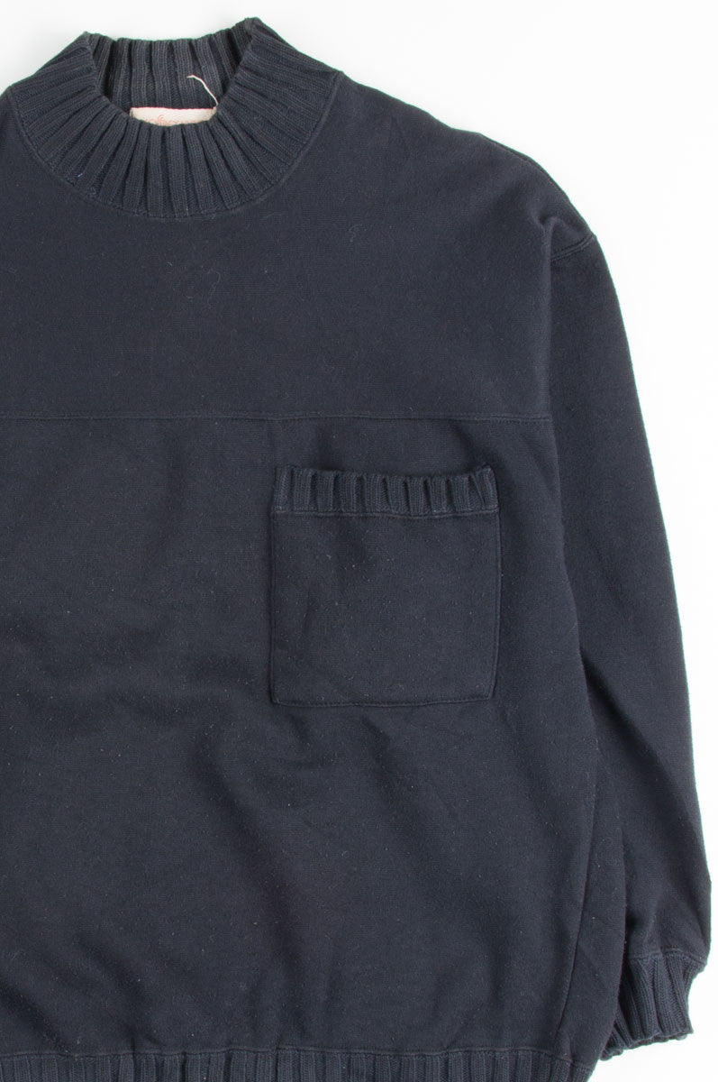 Black Pocket Sweatshirt