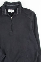 Black Zip Up Pullover Sweatshirt