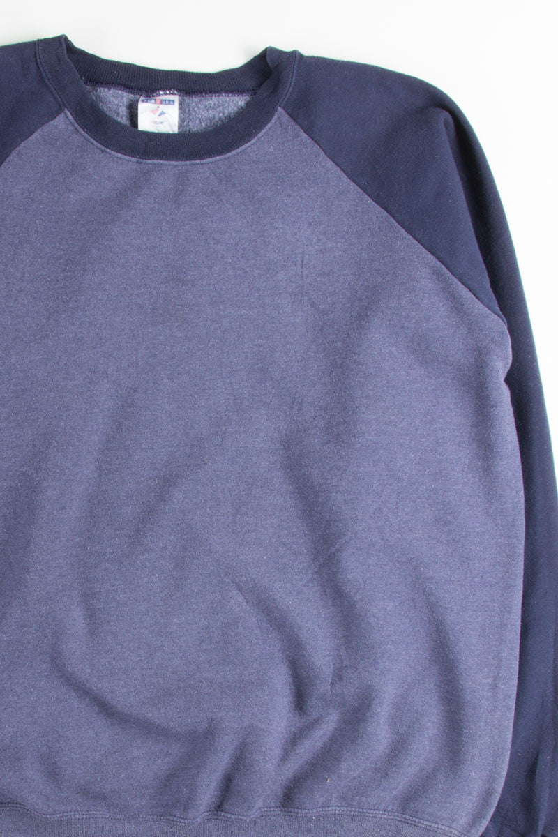 Blue Baseball Style Sweatshirt