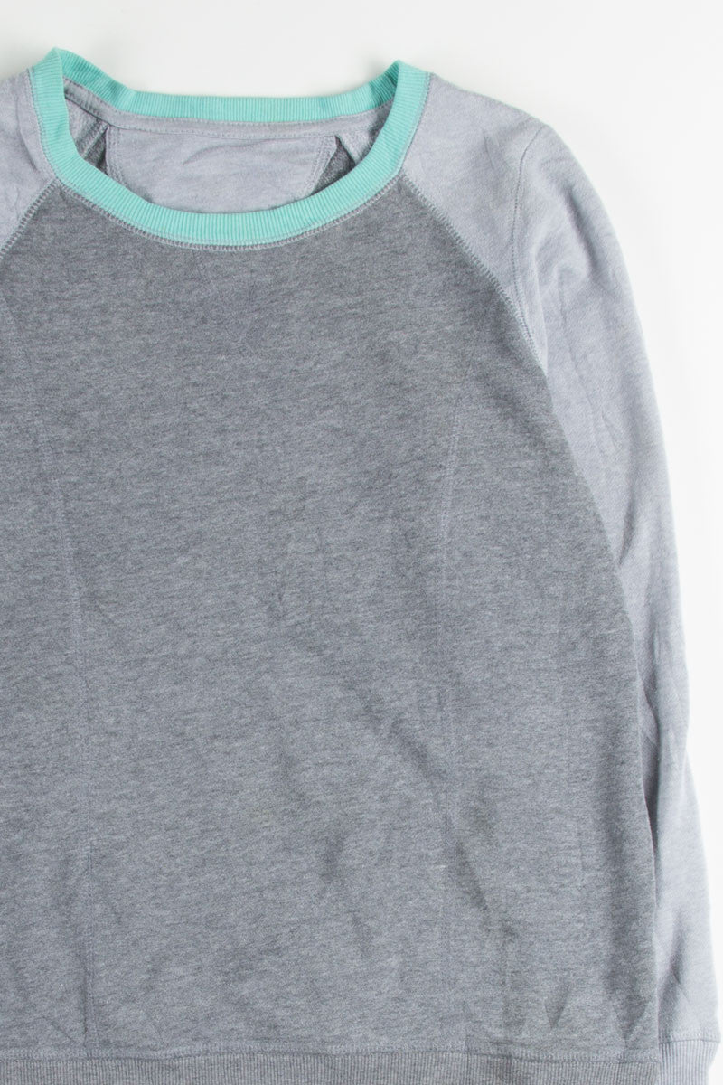 Grey Baseball Style Sweatshirt