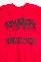 Red Ragstock Forest People Print Sweatshirt 1