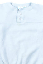 Baby Blue Button Neck Sweatshirt