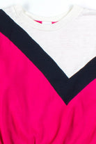 Fuschia Color Block Sweatshirt