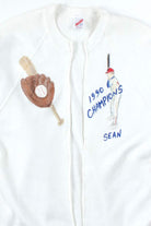 1990 Baseball Champions Open Front Sweatshirt