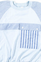 Blue Striped Pocket Sweatshirt