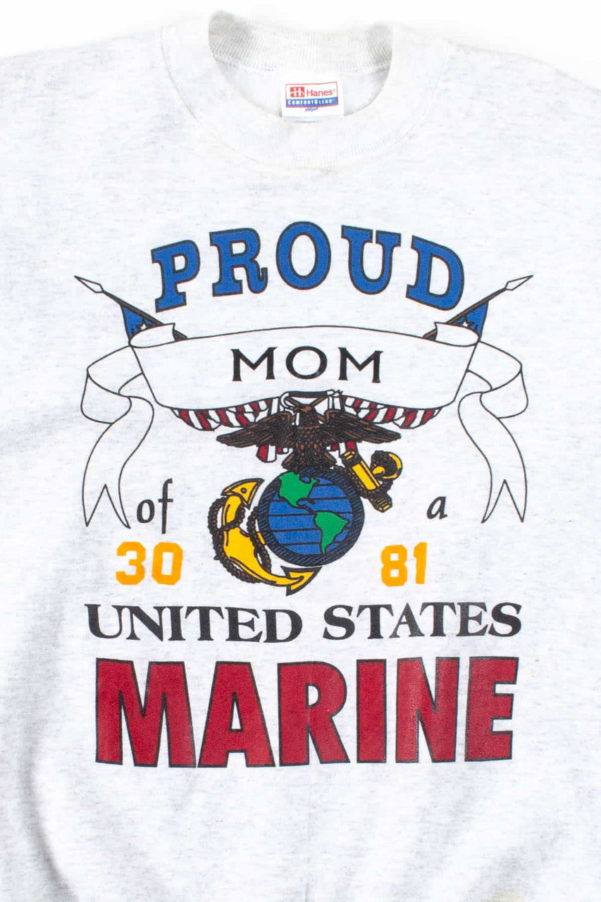 Proud Marine Mom Sweatshirt