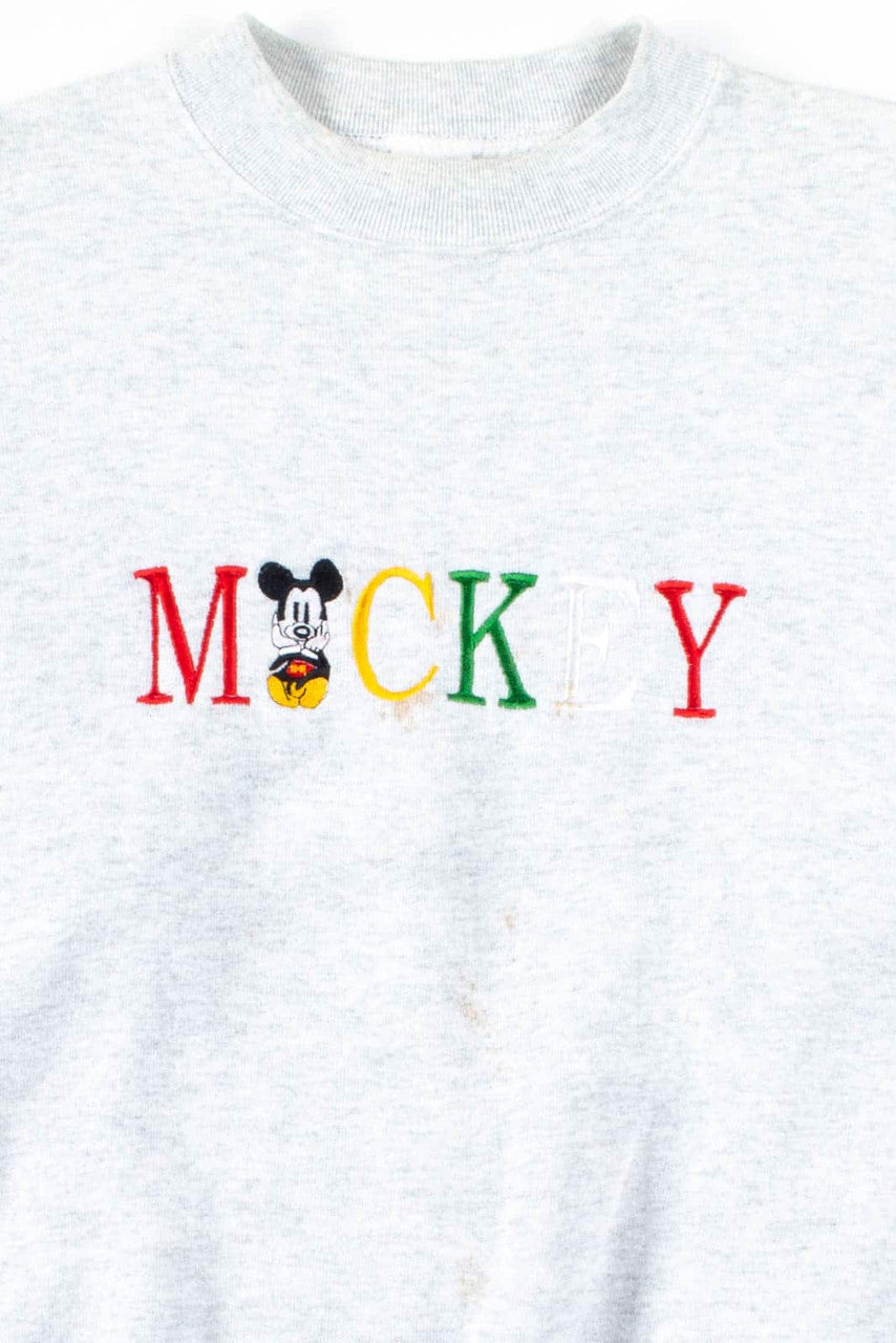 Grey Bootleg Mickey Sweatshirt (L)