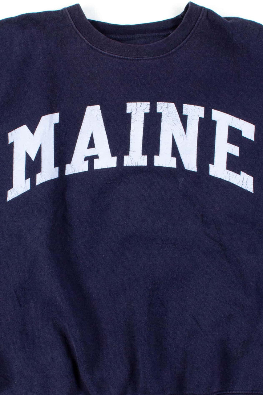 Maine Block Letter Sweatshirt